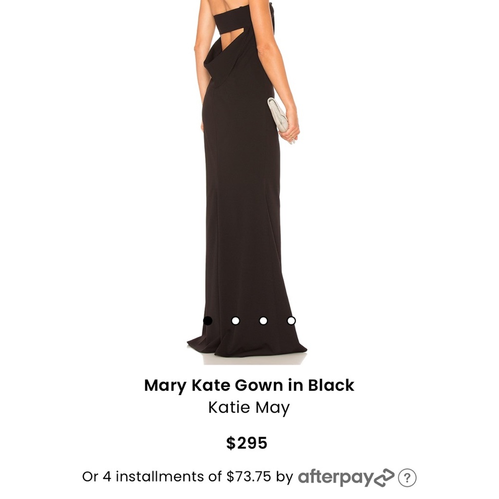 Revolve matt kate gown in black xs